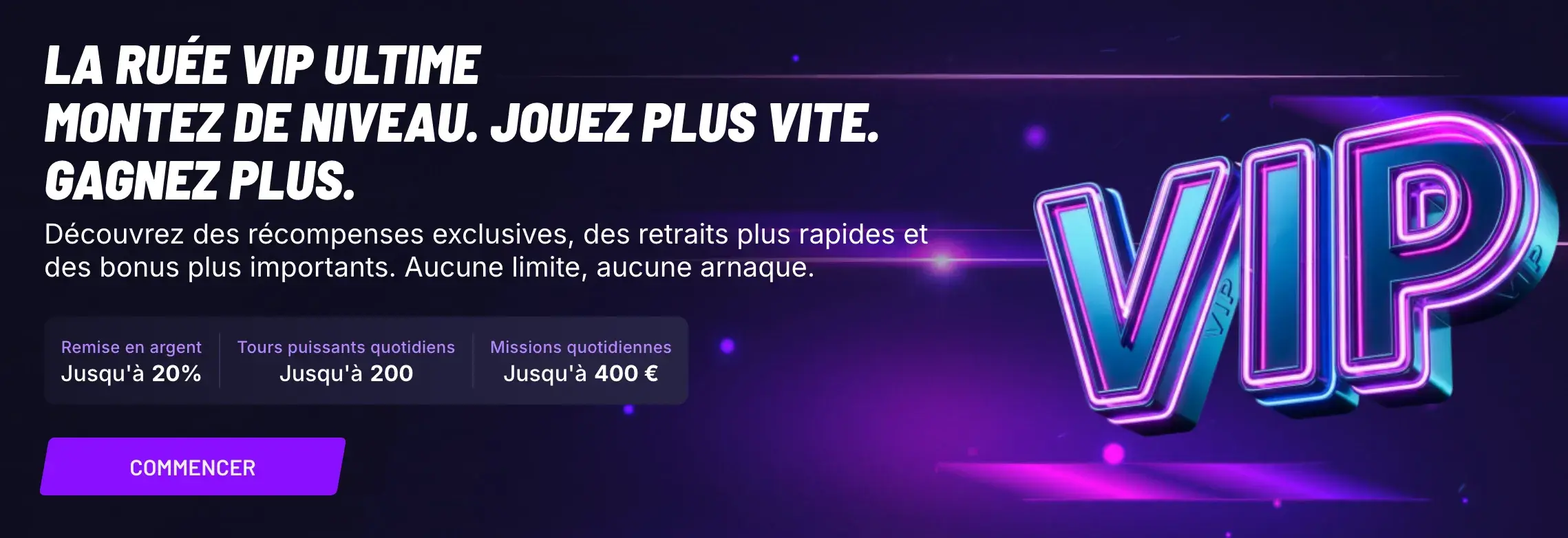 Programme de fidélité VIP et privilèges exclusifs FastSlots